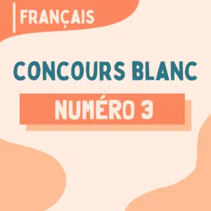 Concours blanc N°3 de français - Type CRPE