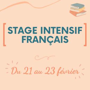 Stage intensif de français 2026 - Grand public