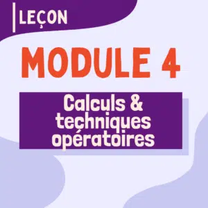 04 - Calculs et techniques opératoires