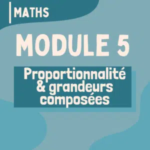 05 - Proportionnalité et grandeurs composées