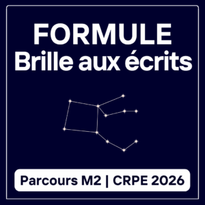 Brille aux Écrits (Parcours M2) - CRPE 2026