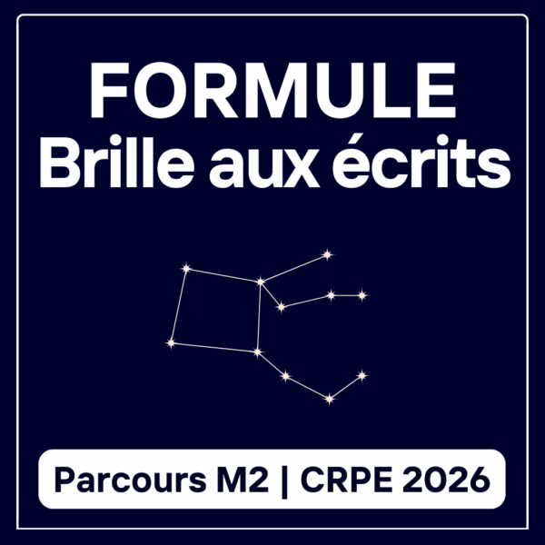 Brille aux Écrits (Parcours M2) - CRPE 2026