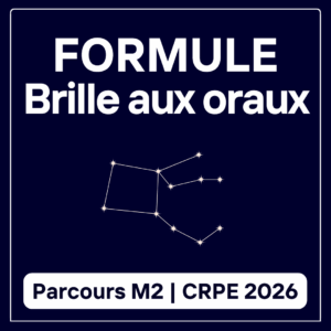 Brille aux Oraux (Parcours M2) - CRPE 2026