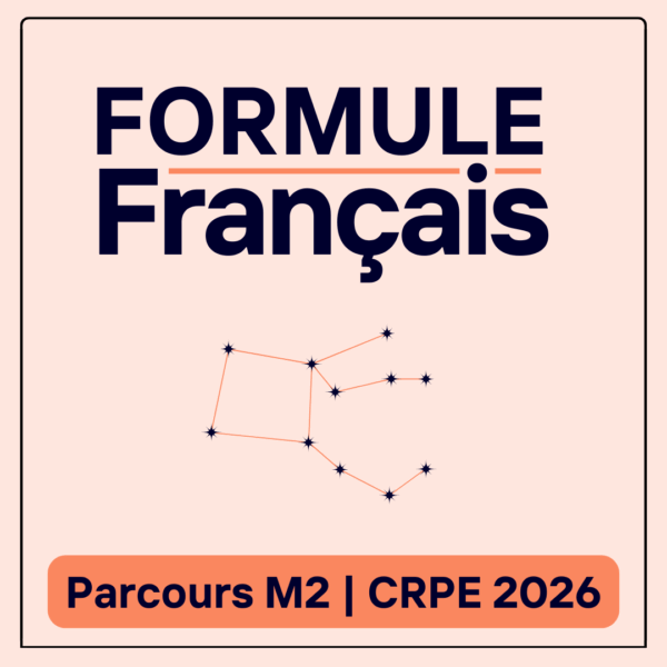 Formule français - CRPE 2026