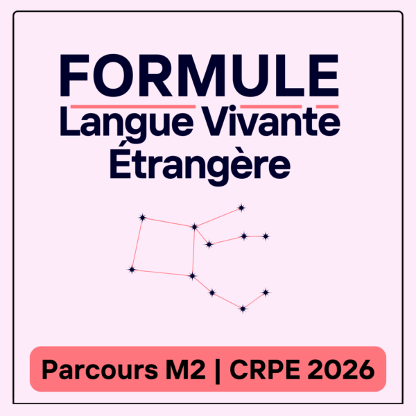 Formule Langue Vivante Étrangère – CRPE 2026