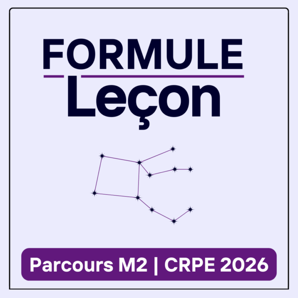 Formule Leçons de maths & français - CRPE 2026