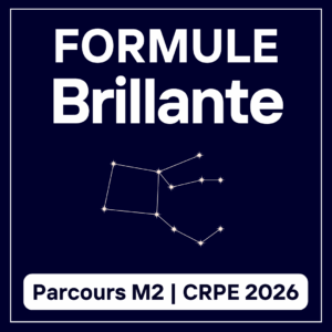 Formule Brillante Parcours M2 - CRPE 2026