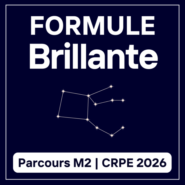 Formule Brillante Parcours M2 - CRPE 2026