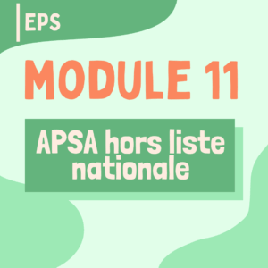 Brille en EPS - Module 11 : APSA hors liste nationale