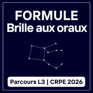 Brille aux Oraux (Parcours L3) - CRPE 2026