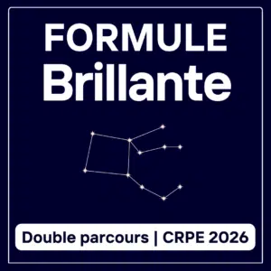 Formule Brillante Double Parcours - CRPE 2026