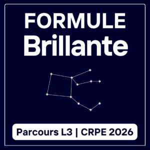 Formule Brillante Parcours L3 - CRPE 2026