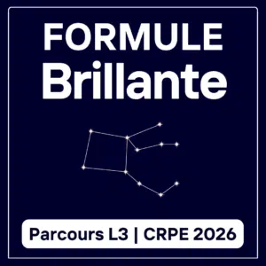 Formule Brillante Parcours L3 - CRPE 2026
