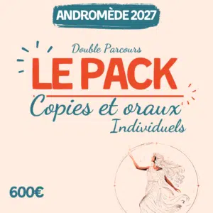 Pack "copies corrigées et oraux individuels" - CRPE 2027 (Double Parcours)