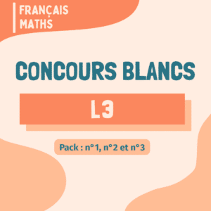 Pack concours blancs L3